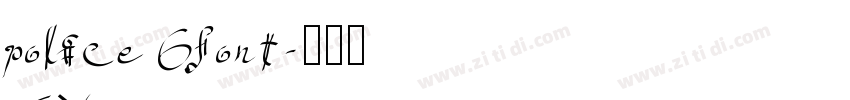 police font字体转换